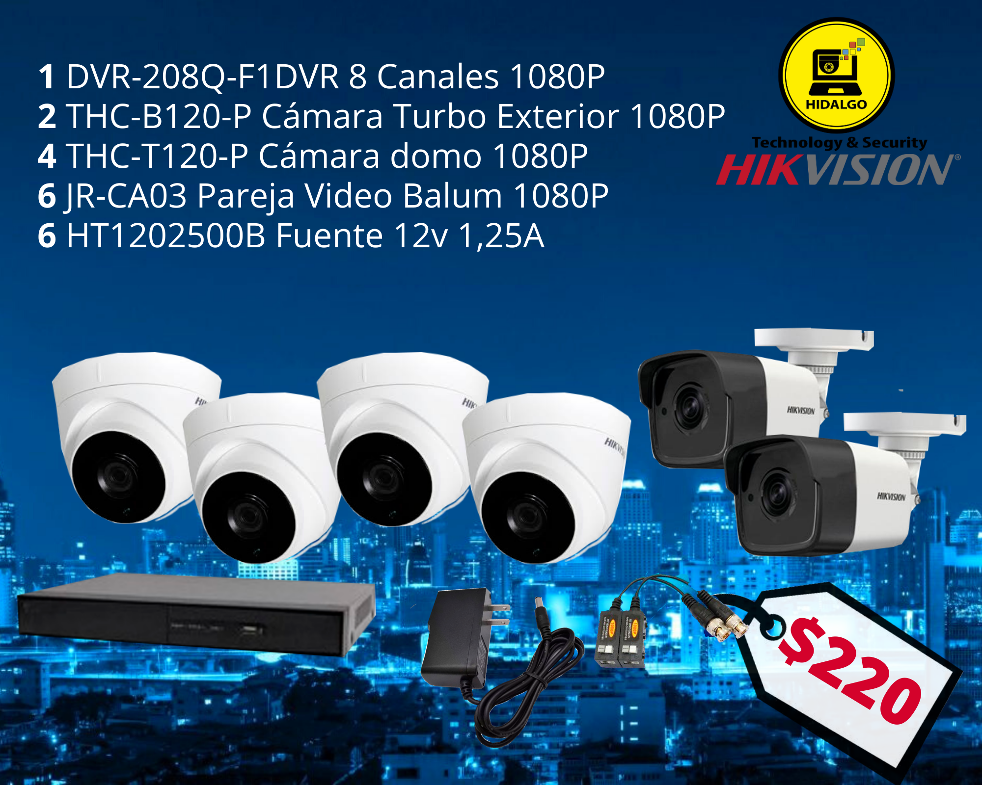 16 Combo 6 Cam HIKVISION