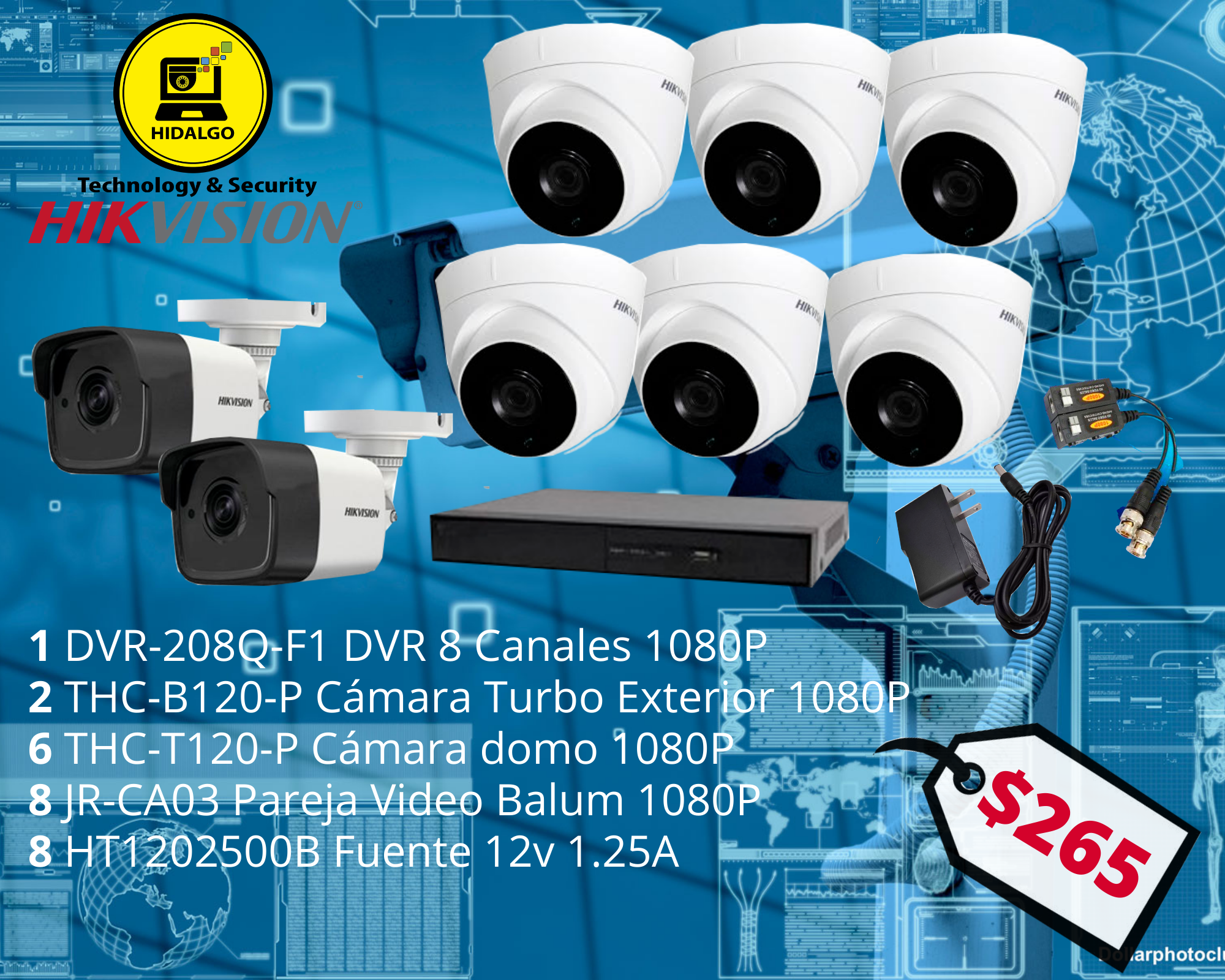 17 Combo 8 Cam HIKVISION
