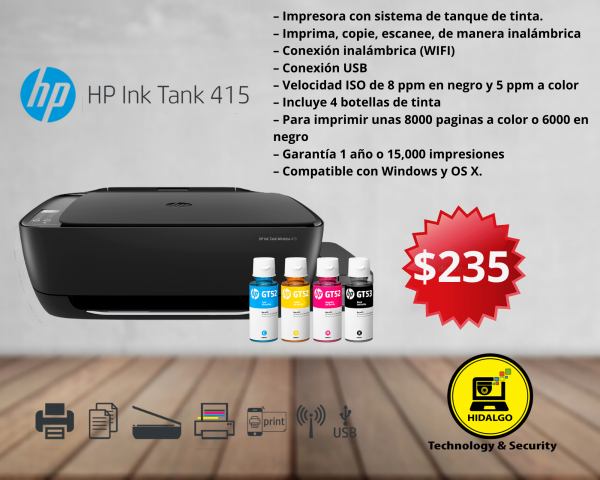 Impresora HP Ink Tank 415