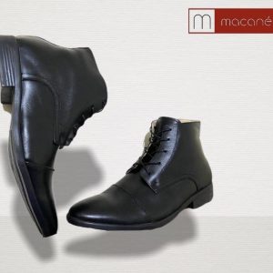 Botines negros brillos