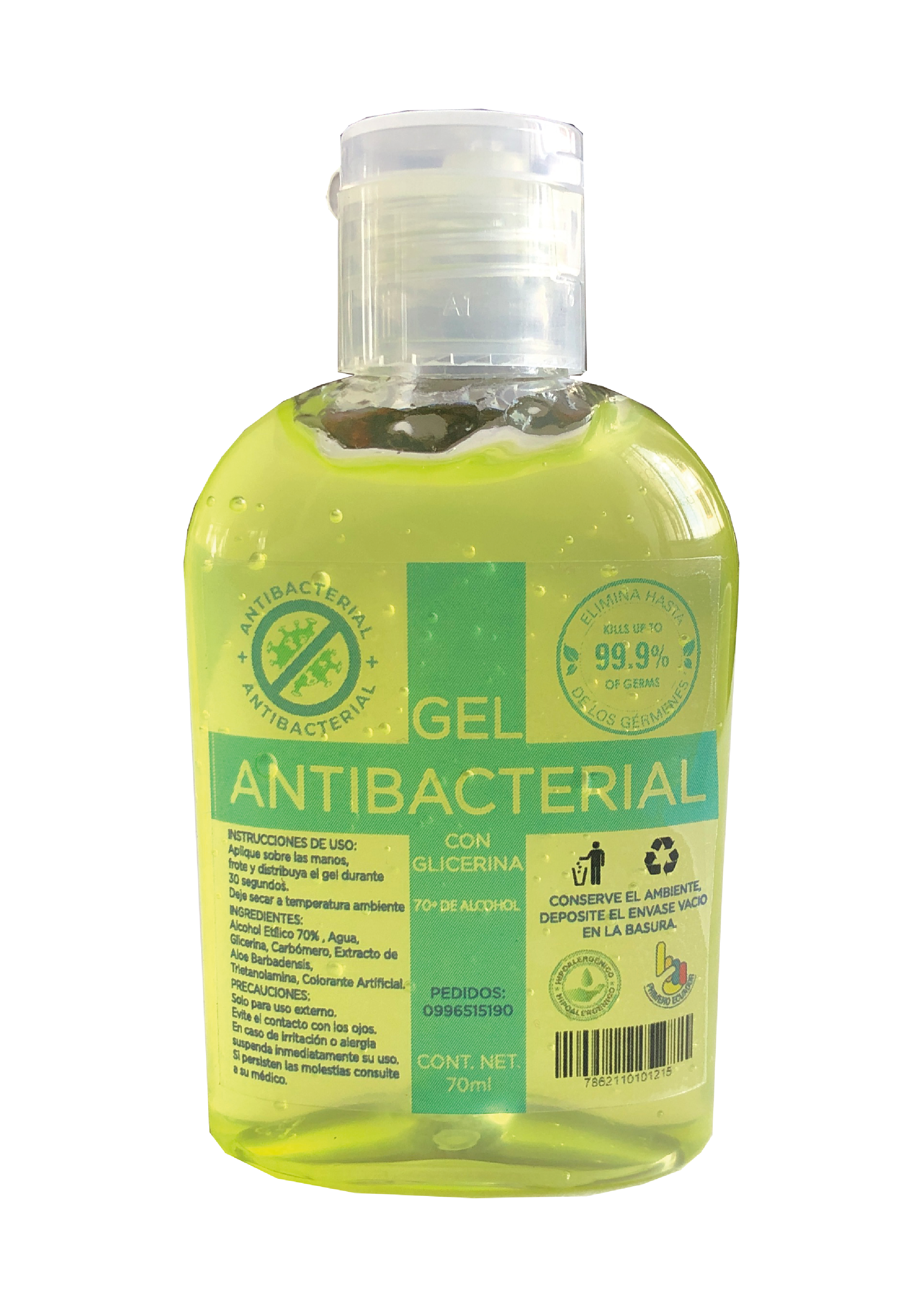 Gel Antibacterial Yellow